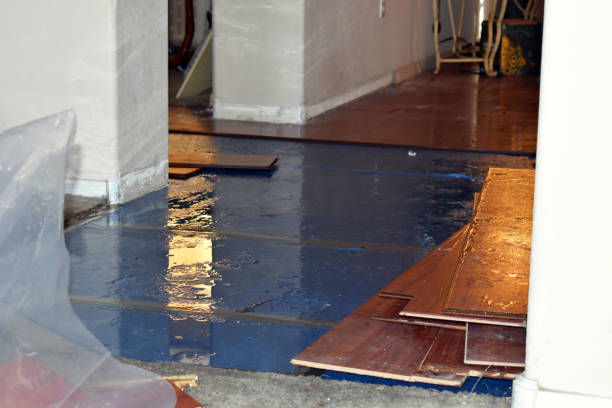 Professional Flood Cleanup technician working in Centerport, NY